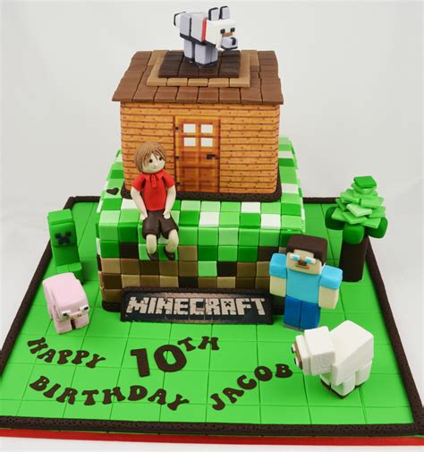 Minecraft Birthday Cake