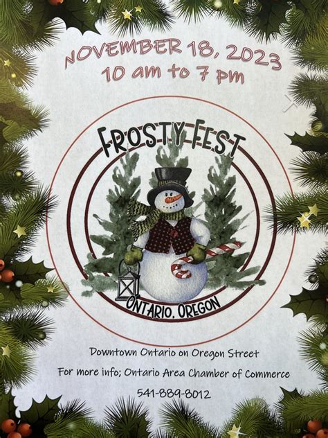 Frosty Fest on November 18th - Living In the News