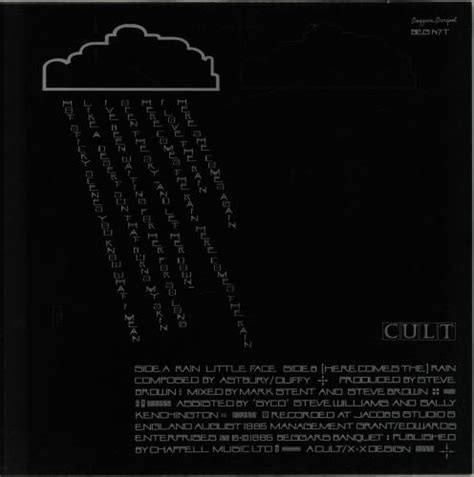 The Cult Rain UK 12" Vinyl Record/Maxi Single BEG147T Rain The Cult BEG147T Beggars Banquet