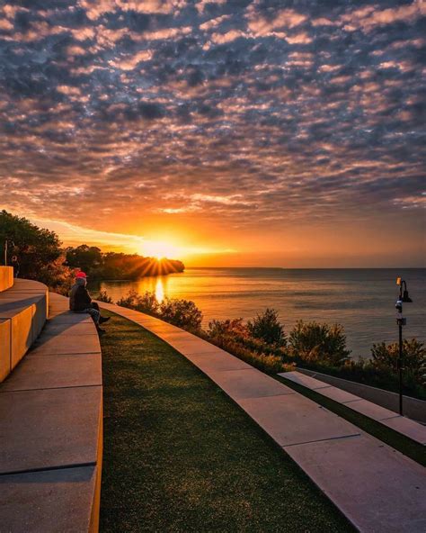 Wow! What a spectacular Lake Erie sunset captured from the Solstice ...