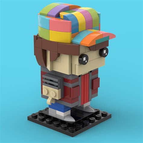 Custom Lego Marty McFly Back to the Future MOC Brickheadz