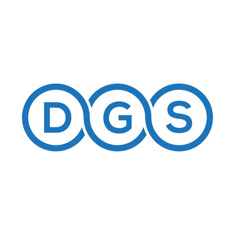 DGS letter logo design on black background.DGS creative initials letter logo concept.DGS vector ...