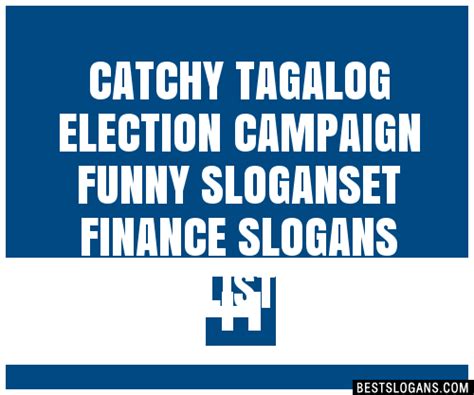 100+ Catchy Tagalog Election Campaign Funny ,et Finance Slogans 2024 + Generator - Phrases ...