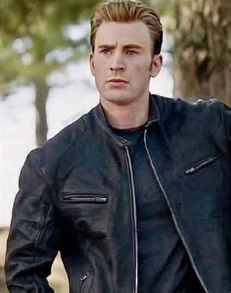 Chris Evans Leather Jacket Avengers Endgame | Steve Rogers Jacket