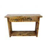 Rustic Console Table With Drawers | Four Corner Furniture | Bozeman MT