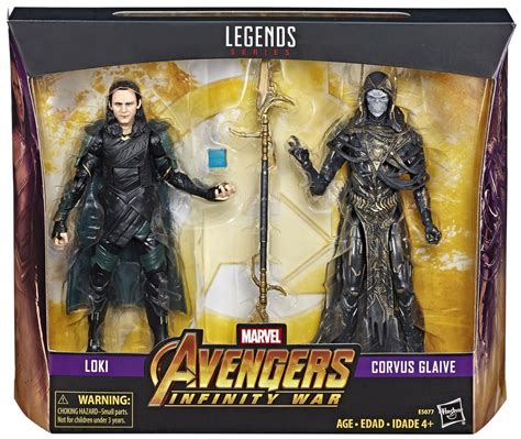 Marvel Avengers Infinity War Marvel Legends Loki Corvus Glaive Exclusive 6 Action Figure 2-Pack ...