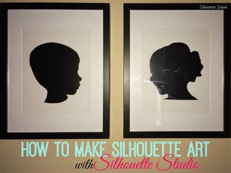 DIY Silhouette Art with Vinyl and Cardstock (No Tricky Photography or ...