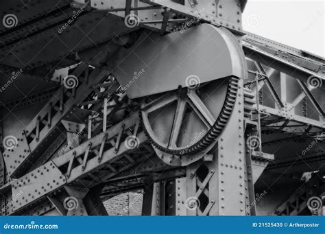 Drawbridge mechanism stock photo. Image of round, architecture - 21525430