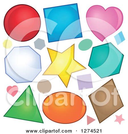 Clipart of Colorful Shapes - Royalty Free Vector Illustration by visekart #1274521