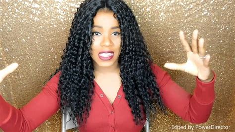 SENSATIONNEL WET CURLY WIG custom lace wig - YouTube