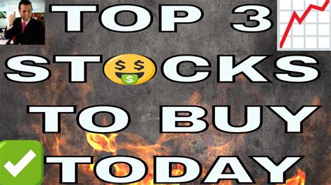 Top 3 Stocks to BUY Today - YouTube