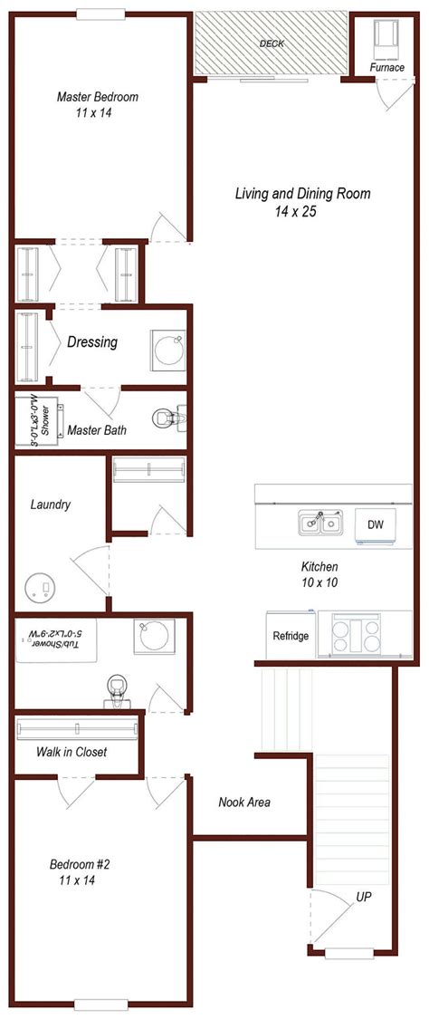 StoneyCreekFloorplans_2B_Upper | Stoney Creek Village Apartments