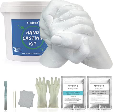 Buy Hand Casting Kit Couples & Keepsake Hand Mold kit Couples for Holiday Activities, Molding ...