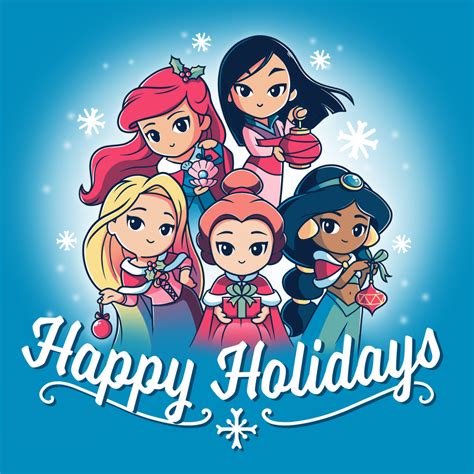 Happy Holidays (Disney Princesses) | Official Disney Tee - TeeTurtle