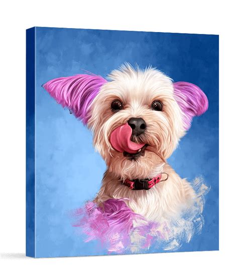 Custom Dog Portrait Painting - Best Portraits for Dog at Pawstro