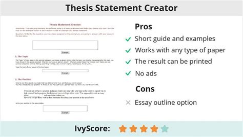 Thesis Statement Generator | Make a Thesis for Your Argumentative Essay Online