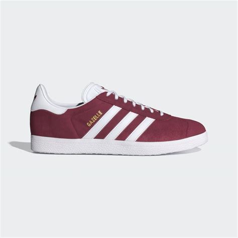 Burgundy & White Gazelle Shoes | adidas US