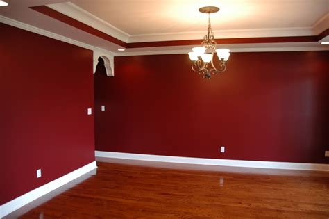 How to Stencil a Wall, Dining Room Project | Red bedroom walls, Living ...