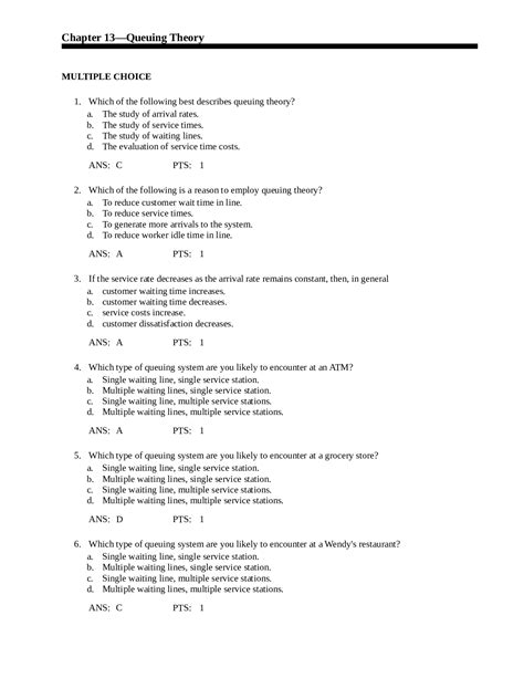 BUSI 510 Chapter 13 Final Exam Questions and Answers- Columbia College - Browsegrades
