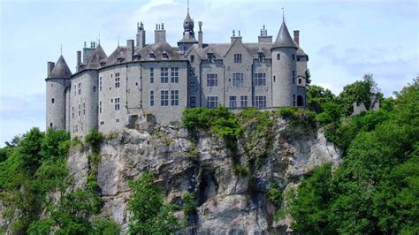 Walzin Castle in the Namur province of Belgium. "Although most of the ...