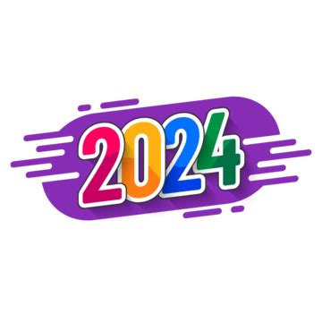 2024 Year In Hanging Style, 2024, Year, Sign PNG and Vector with ...