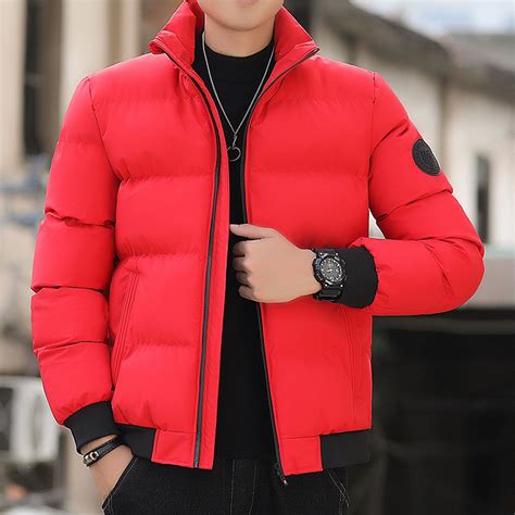 Men's winter padded cotton jacket handsome and trendy long trend coat Baju Lelaki M-5XL | Shopee ...