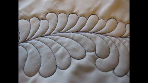 Free Motion Quilting: Intro to Feathers - YouTube