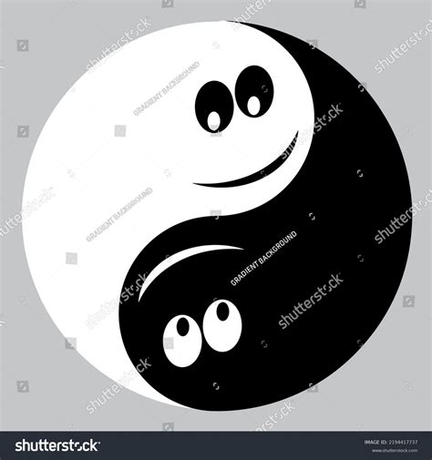 Yin Yang Vector Smilies Concept Stock Vector (Royalty Free) 2194417737 ...