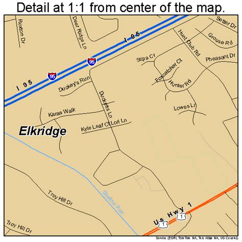 Elkridge Maryland Street Map 2425750