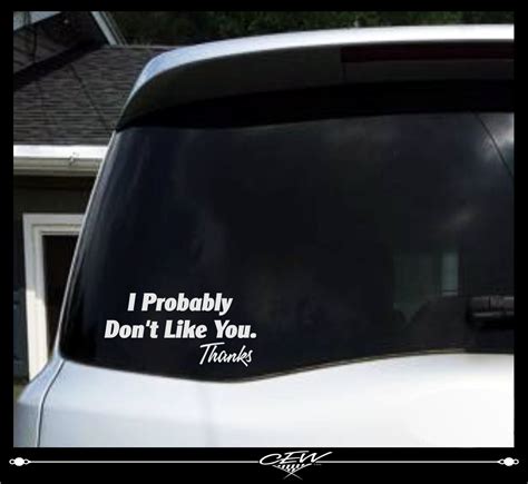 Funny Car Decal Rude Humor Smartass Decals Cocky Vinyl - Etsy