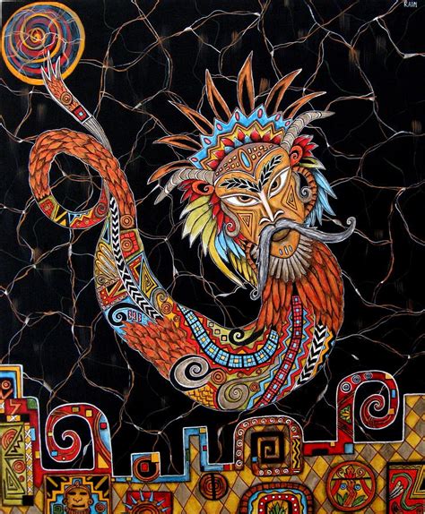 Quetzalcoatl Painting by Rain Ririn - Pixels