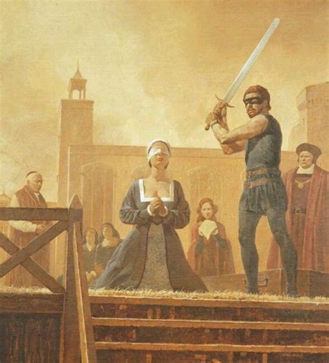 The Execution of Anne Boleyn, illustration from the 'Observer on Sunday'. © Gino D’Achille ...