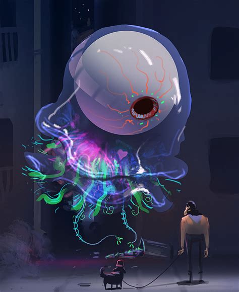 ArtStation - Spitpaint #2 (Jellyfish Monster), Kemane Bâ | Monster art, Alien drawings, Fantasy ...