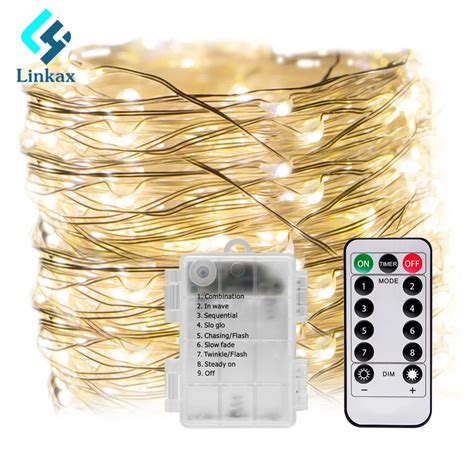 Waterproof 10m/100LED 8 Mode Fairy Lights Christmas LED Lights ...