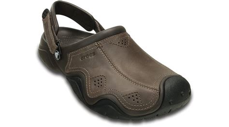 Crocs Swiftwater Mens Leather Clog | eBay