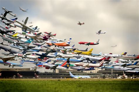 Time lapse photo of flying airplanes HD wallpaper | Wallpaper Flare