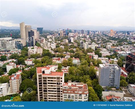 Mexico City Polanco Neighborhood Aerial View Editorial Photo - Image of ...