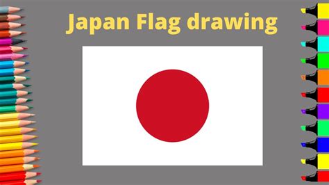 How to draw Japan flag | National Flag of Japan | JAPAN - YouTube