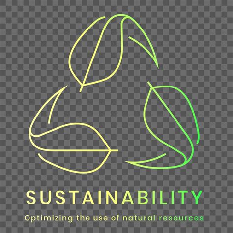 Sustainability environmental logo png with text | Free PNG Sticker ...