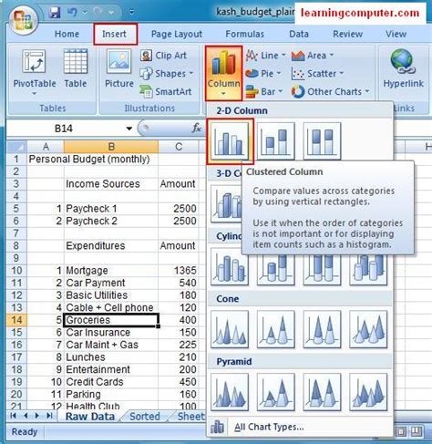 Microsoft Excel Insert Tab Tutorial - Learn MS Excel Insert tab | IT ...