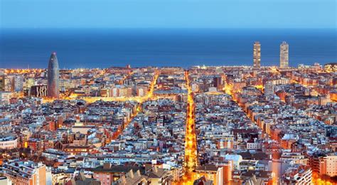 Barcelona skyline stock photo. Image of harbor, culture - 21726172