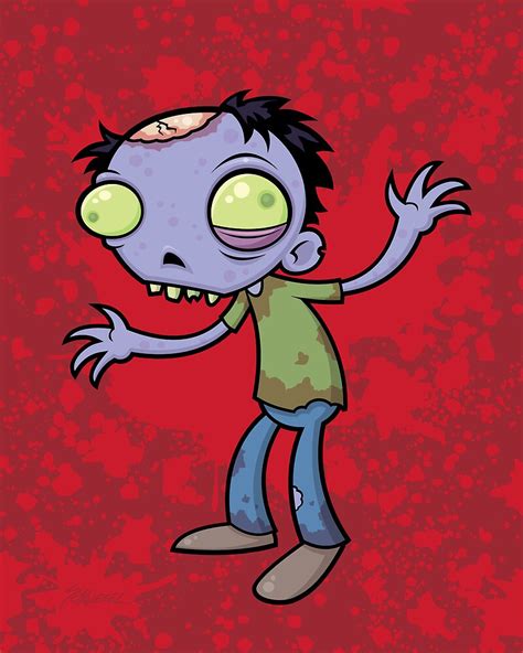 "Cartoon Zombie" by fizzgig | Redbubble