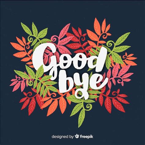 Free Vector | Goodbye background