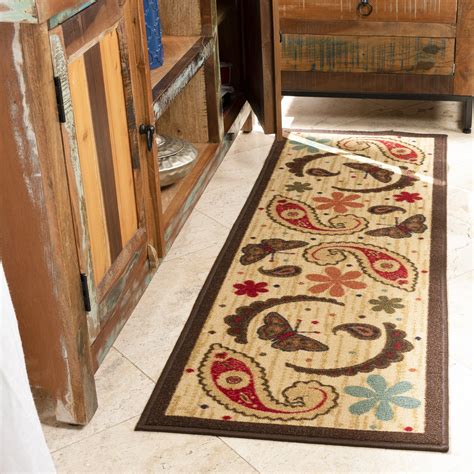 Ottomanson Sara's Kitchen Paisley Runner Rug, 20" X 59", Beige ...