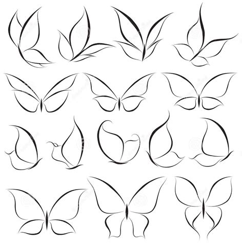 Butterfly Nail Art, Butterfly Logo, Butterfly Drawing, White Butterfly, Simple Butterfly ...