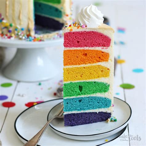 Rainbow Layer Cake | Bake to the roots