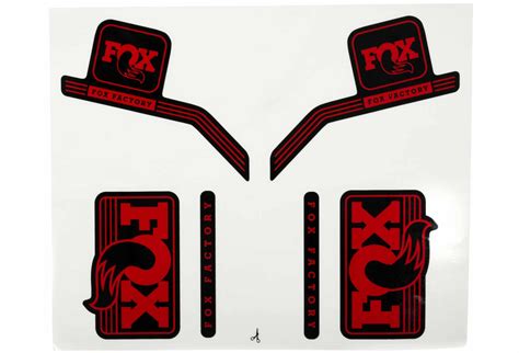 Kit Stickers FOX RACING SHOX HERITAGE 2017 Rouge | Alltricks.fr