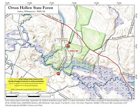 Map: Orton Hollow State Forest - Andy Arthur.org