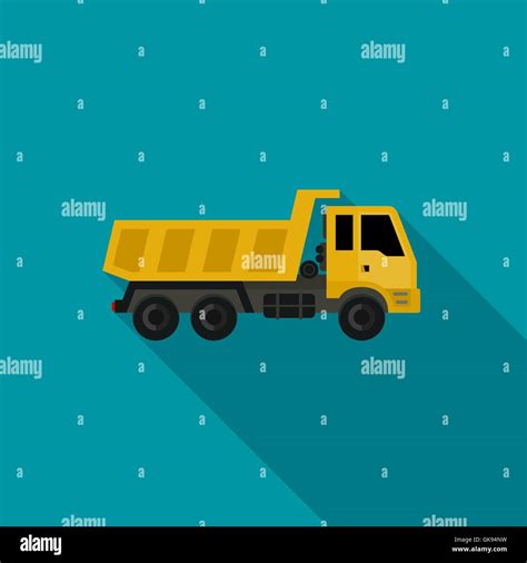 Truck flat icon Stock Vector Image & Art - Alamy