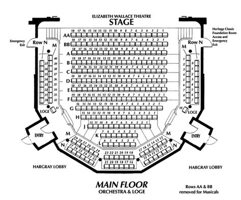 Belk Theater Seating Chart